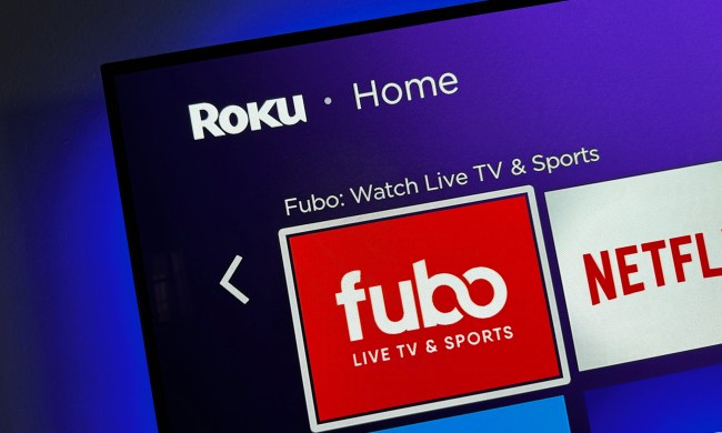 The Fubo app is displayed on a Roku device.