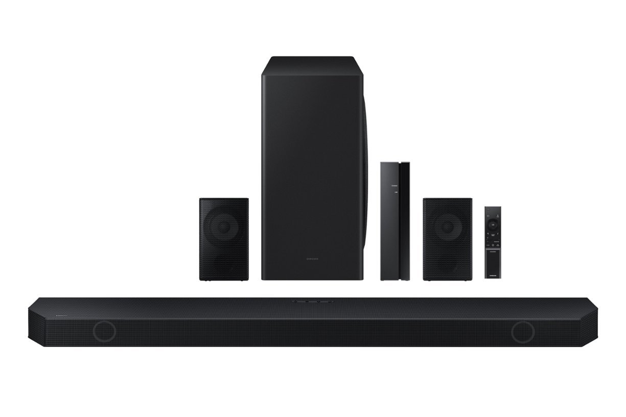 The Samsung HW-Q850D 7.1.2 Soundbar.