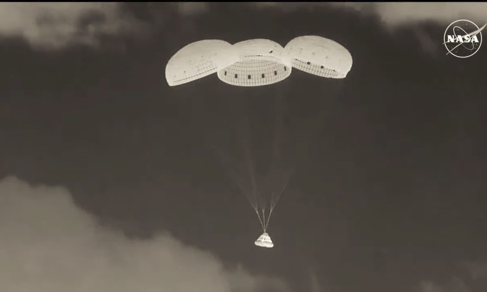 NASA and Boeing welcomed Starliner back to Earth following the uncrewed spacecraft’s successful landing at 10:01 p.m. MDT Sept. 6, 2024, at the White Sands Space Harbor in New Mexico.