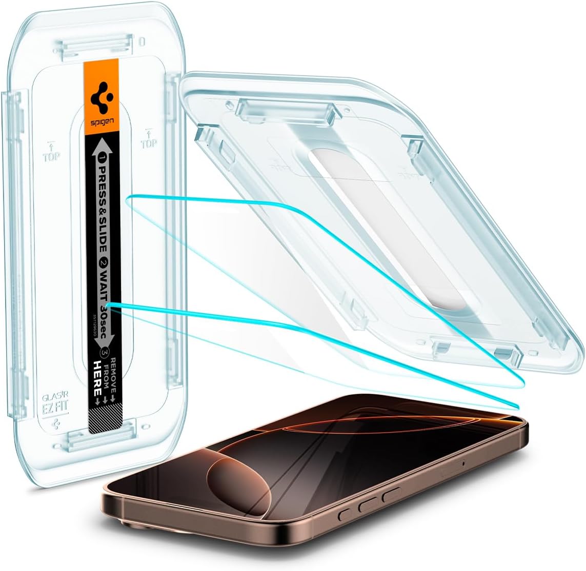 best apple iphone 16 pro max screen protectors spigen ezfit