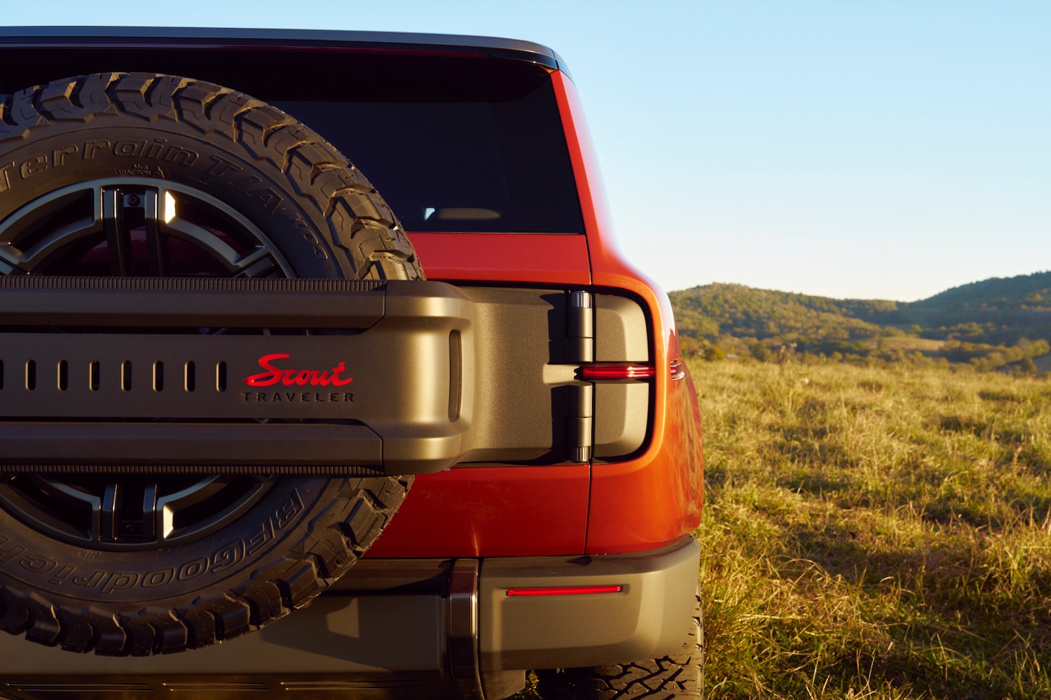 Scout Traveler spare tire carrier.