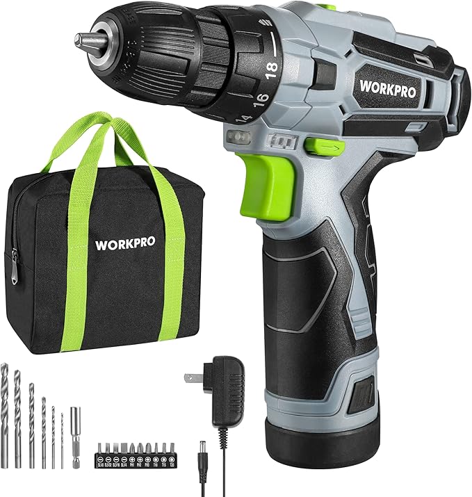 WORKPRO Cordless Drill Driver Kit