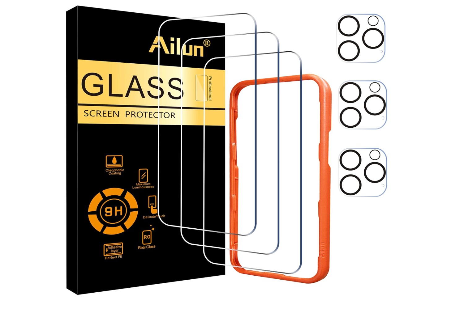 Ailun 3-Pack screen protector for iPhone 16 Pro Max