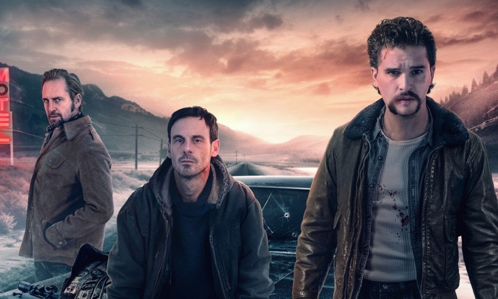 Scoot McNairy, Josh Lucas, and Kit Harington in promo art for Blood for Dust.