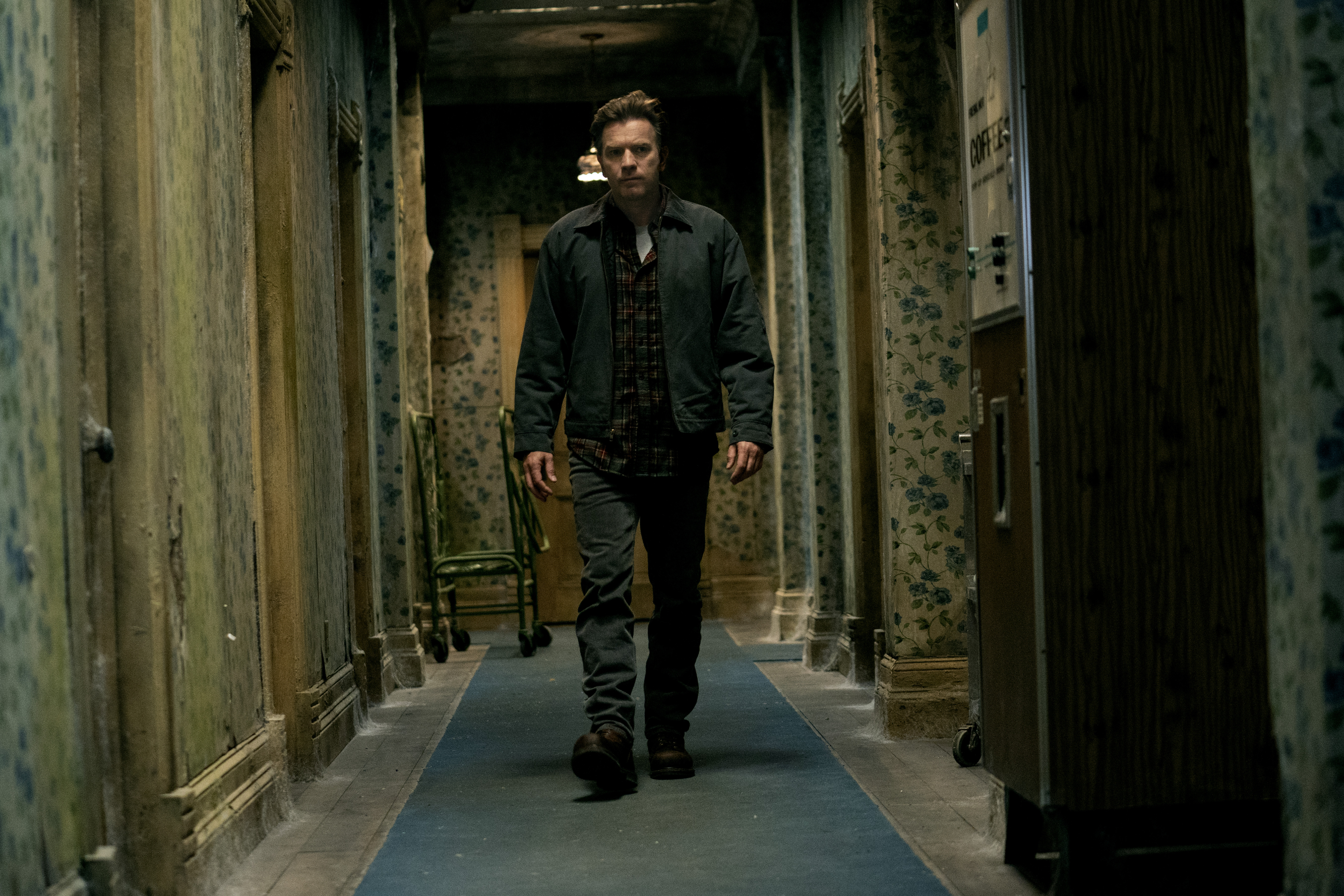 Danny walks through the Overlook Hotel as an adult in Doctor Sleep.