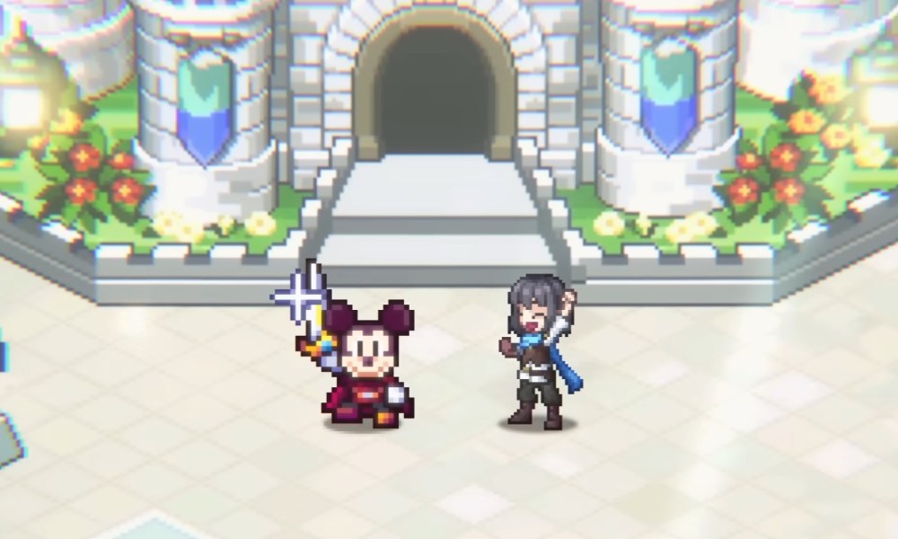 Mickey and the player in Disney Pixel RPG.