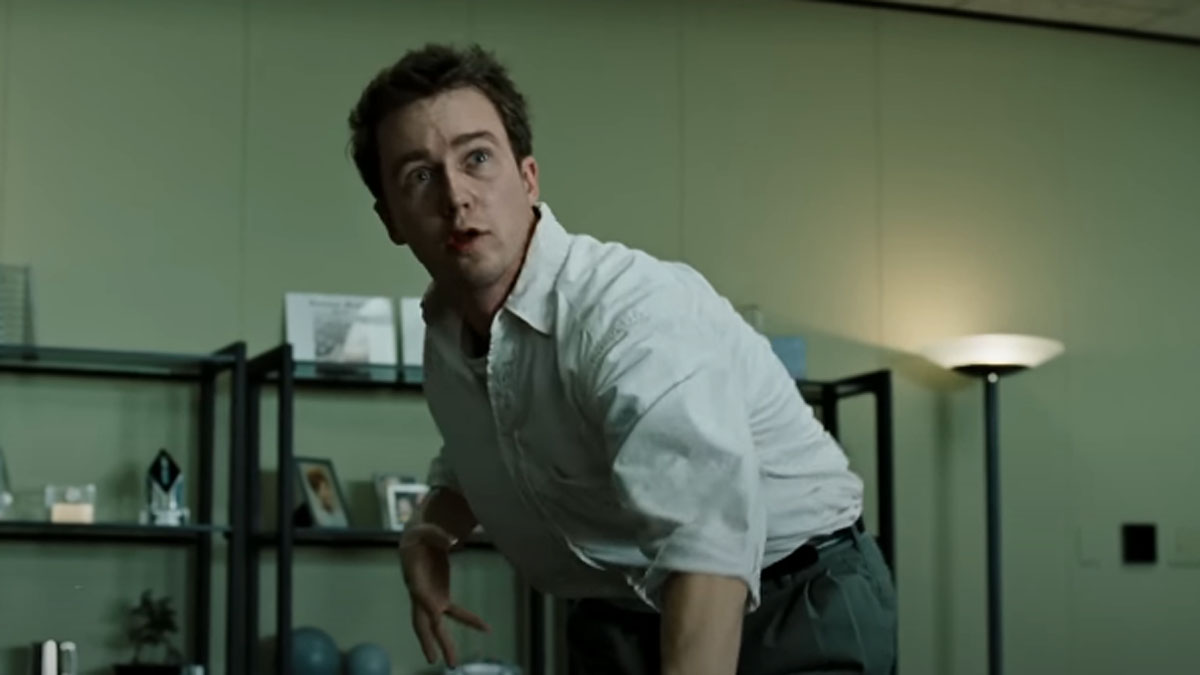 Ed Norton dans Fight Club.