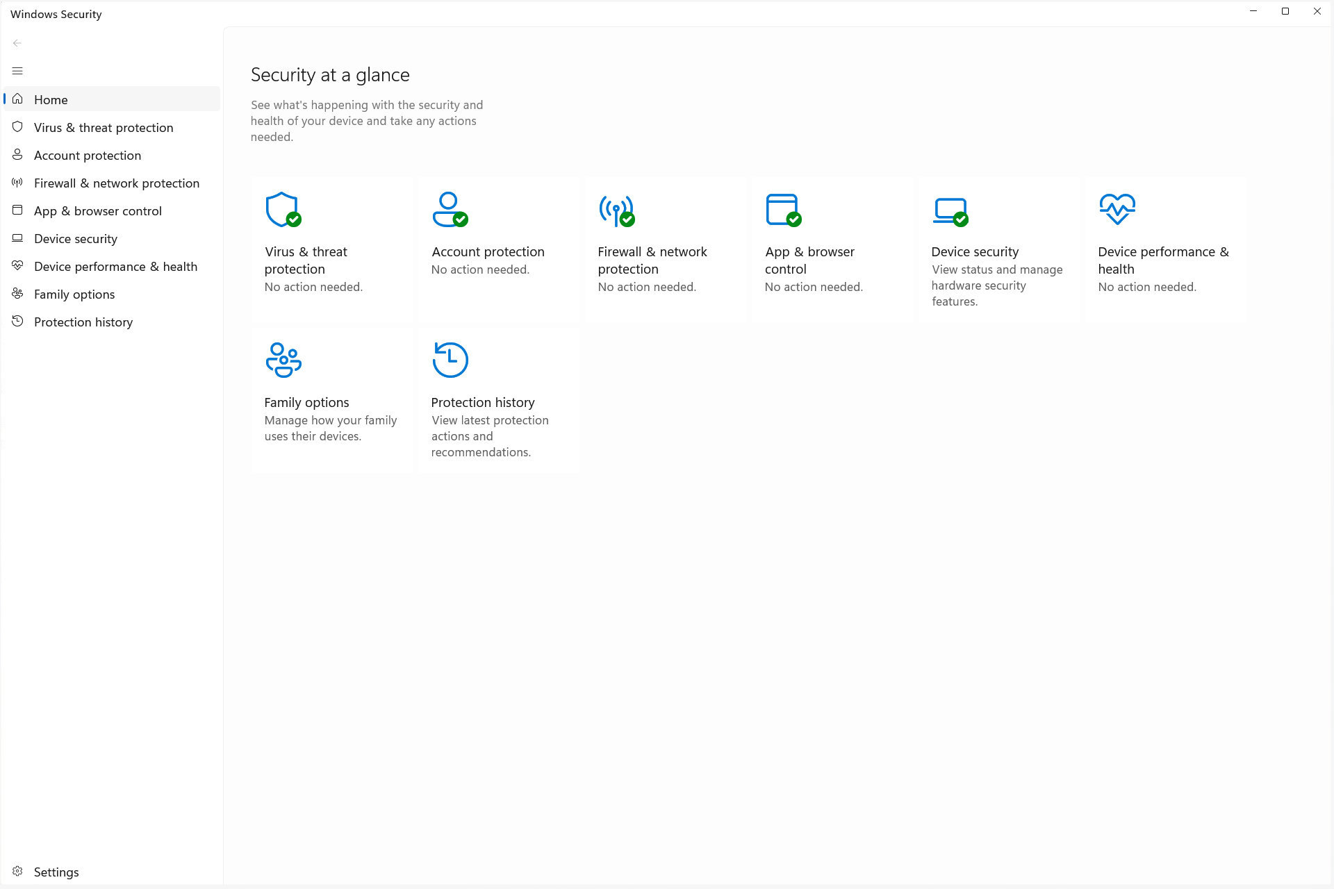 Microsoft Defender 的设计简洁明了。