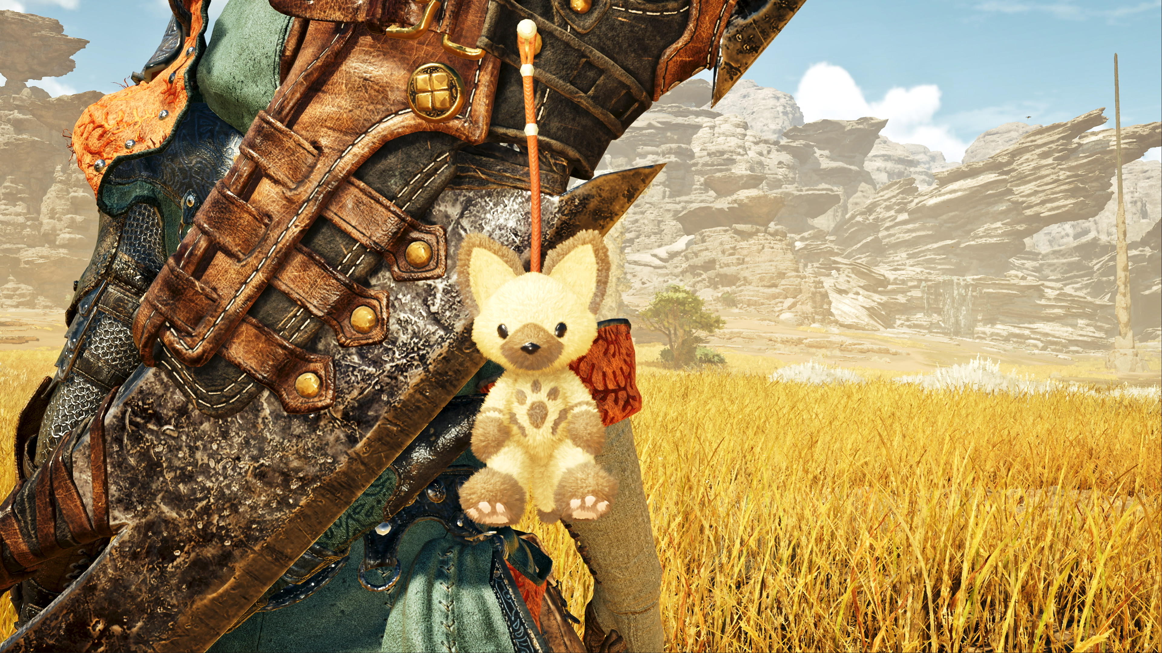 Um pingente em Monster Hunter Wilds.