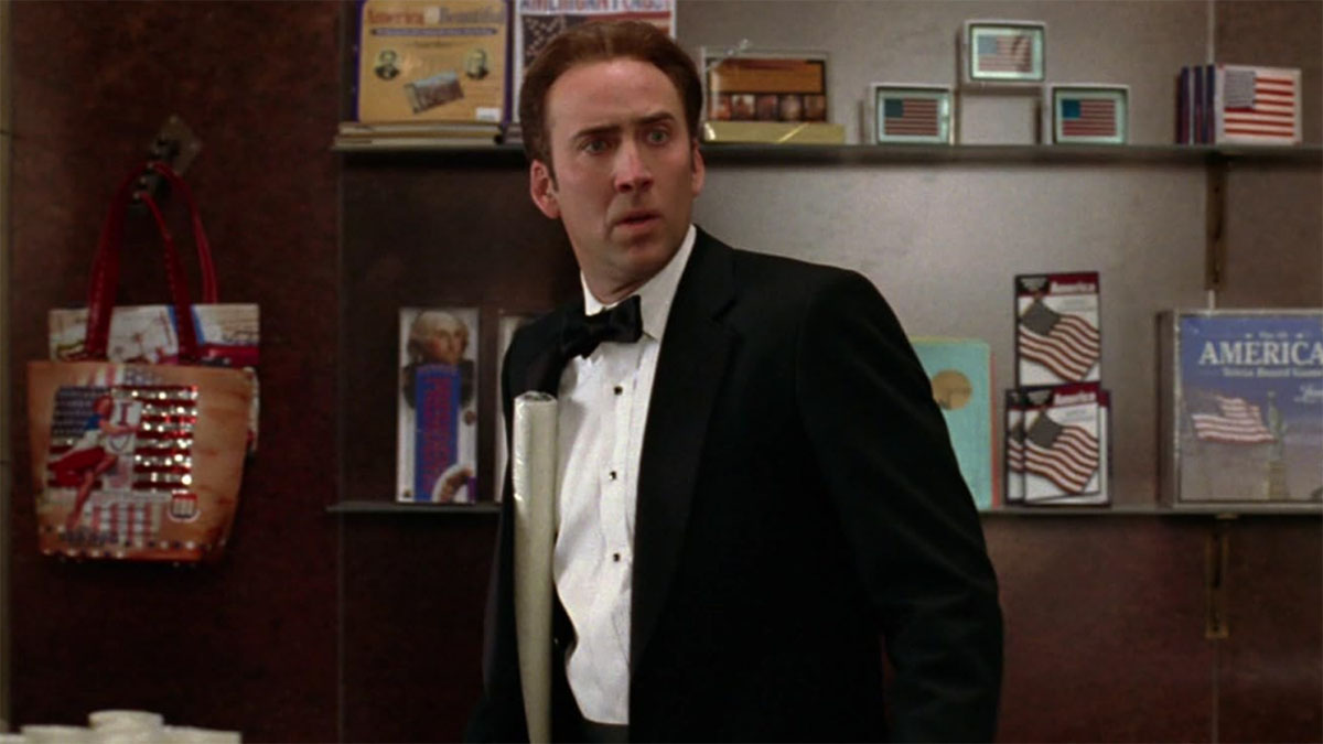 Nicolas Cage in National Treasure.