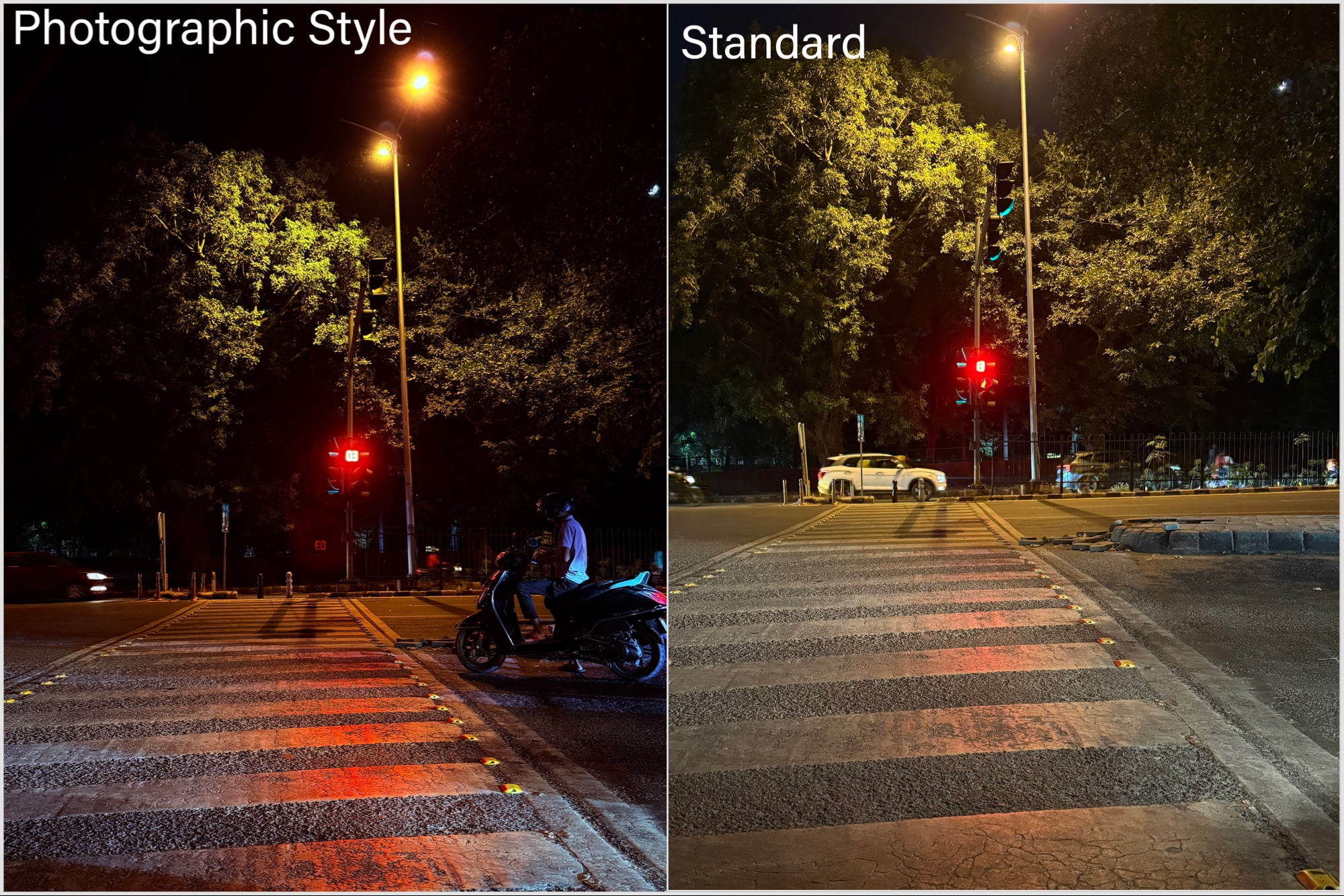 Comparison sample 6 of pictures clicked with and without Photographic Styles on iPhone 16 Pro.