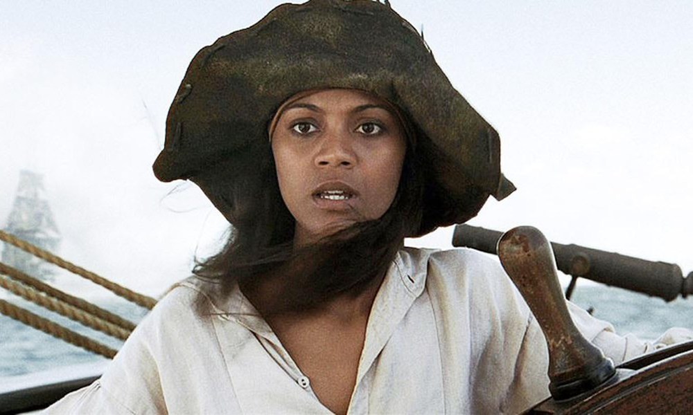 Zoe Saldana in Pirates of the Caribbean: The Curse of the Black Pearl.