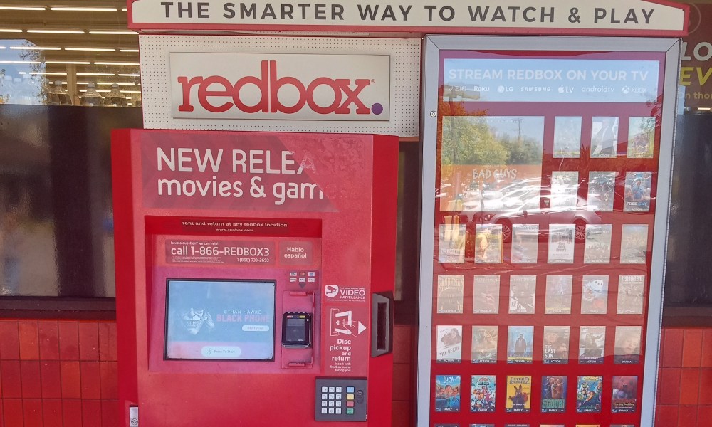 A Redbox kiosk.