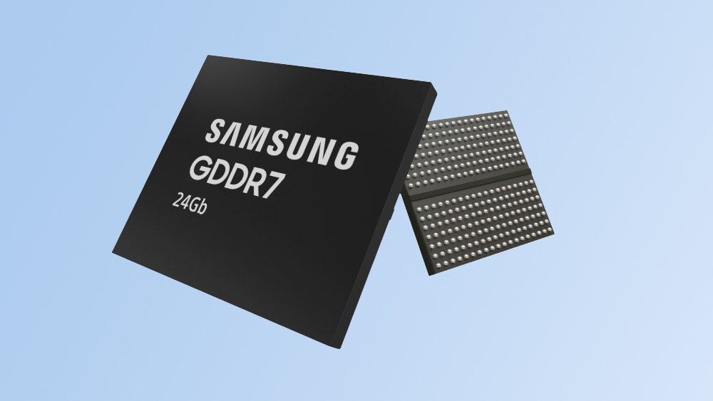 Samsung's new GDDR7 VRAM.