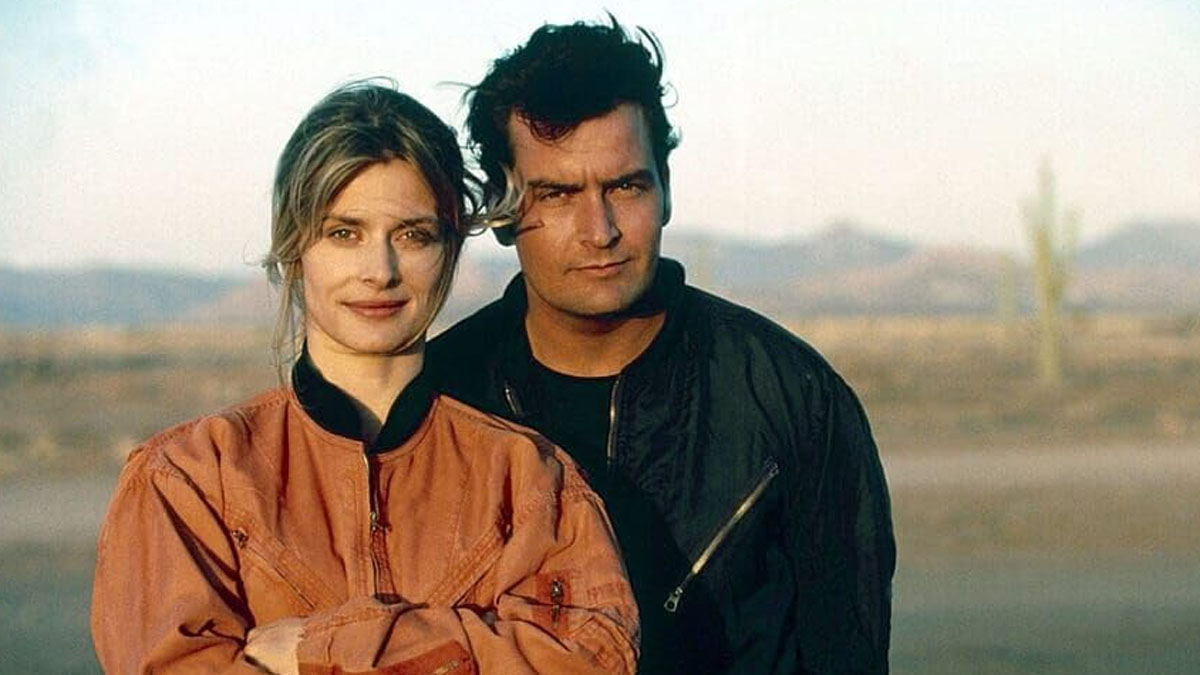 Nastassja Kinski and Charlie Sheen in Terminal Velocity.