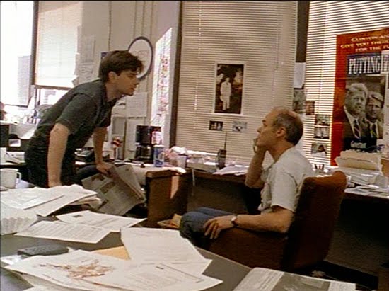 George Stephanopolous y James Carville en The War Room.