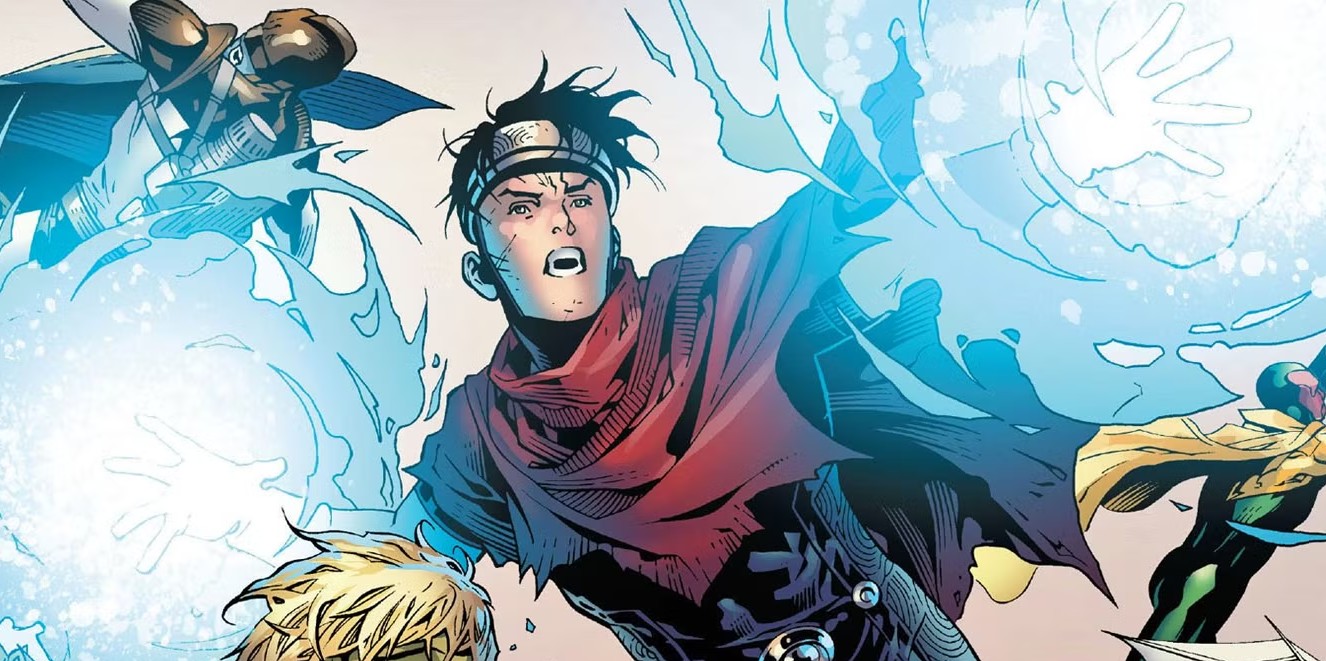 Wiccan zeigt seine Kräfte in Marvel Comics.