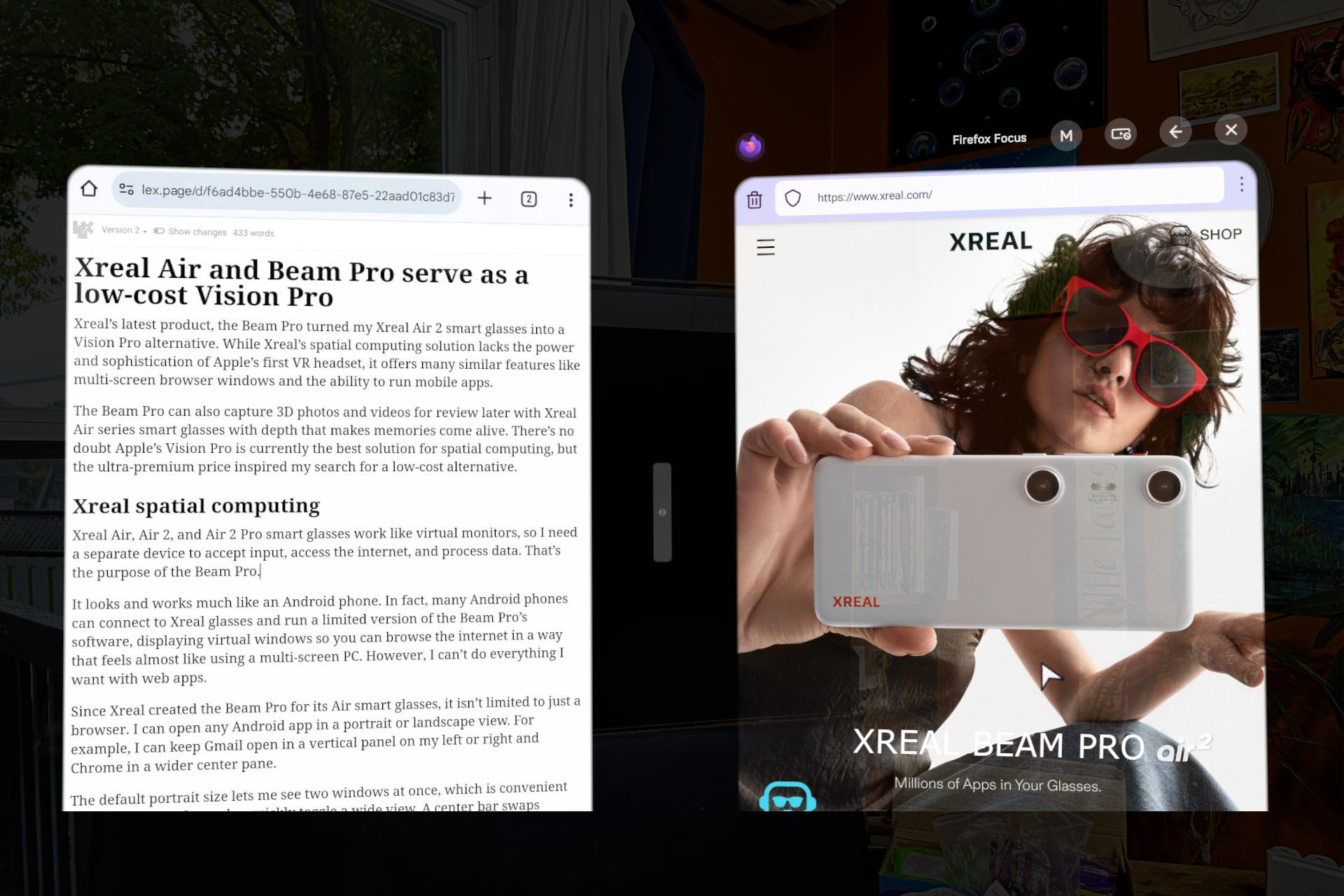 Xreal vs. Apple Vision Pro: Why I chose Air 2 and Beam Pro