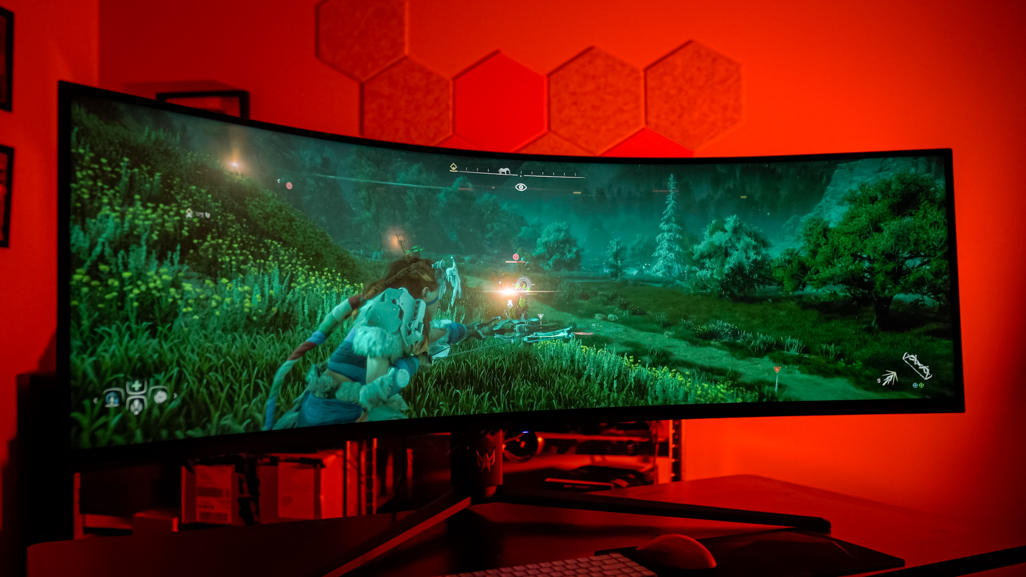 Horizon Zero Dawn sur l'Acer Predator Z57.