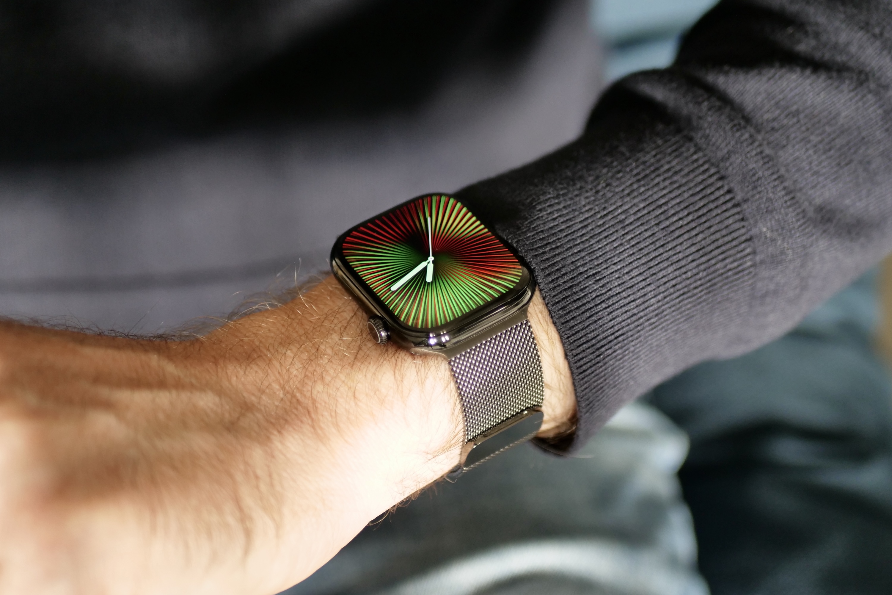 I wore the titanium and aluminum Apple Watch Series 10. This is the one I would buy