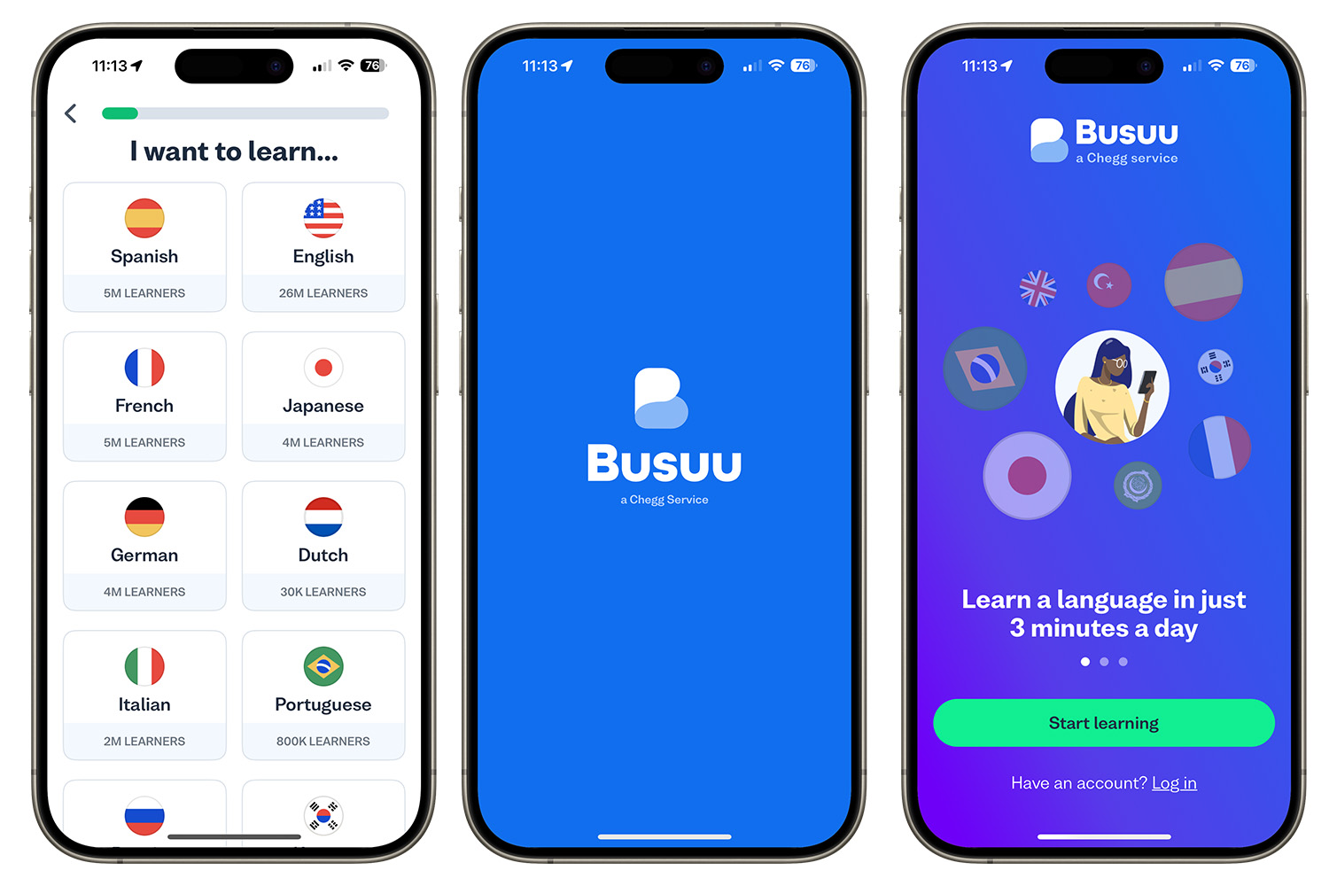 Приложение Busuu для iPhone.