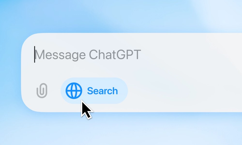 The ChatGPT Search icon connected nan punctual window