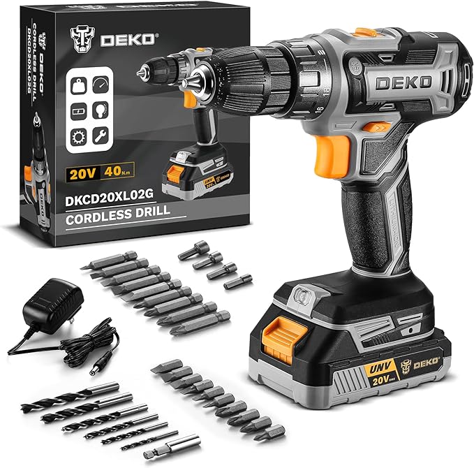 DEKO PRO Cordless Drill 20V