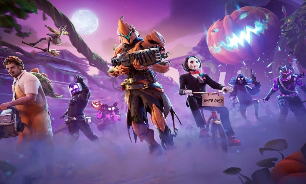 Fortnitemares 2024 key art featuring many villains.