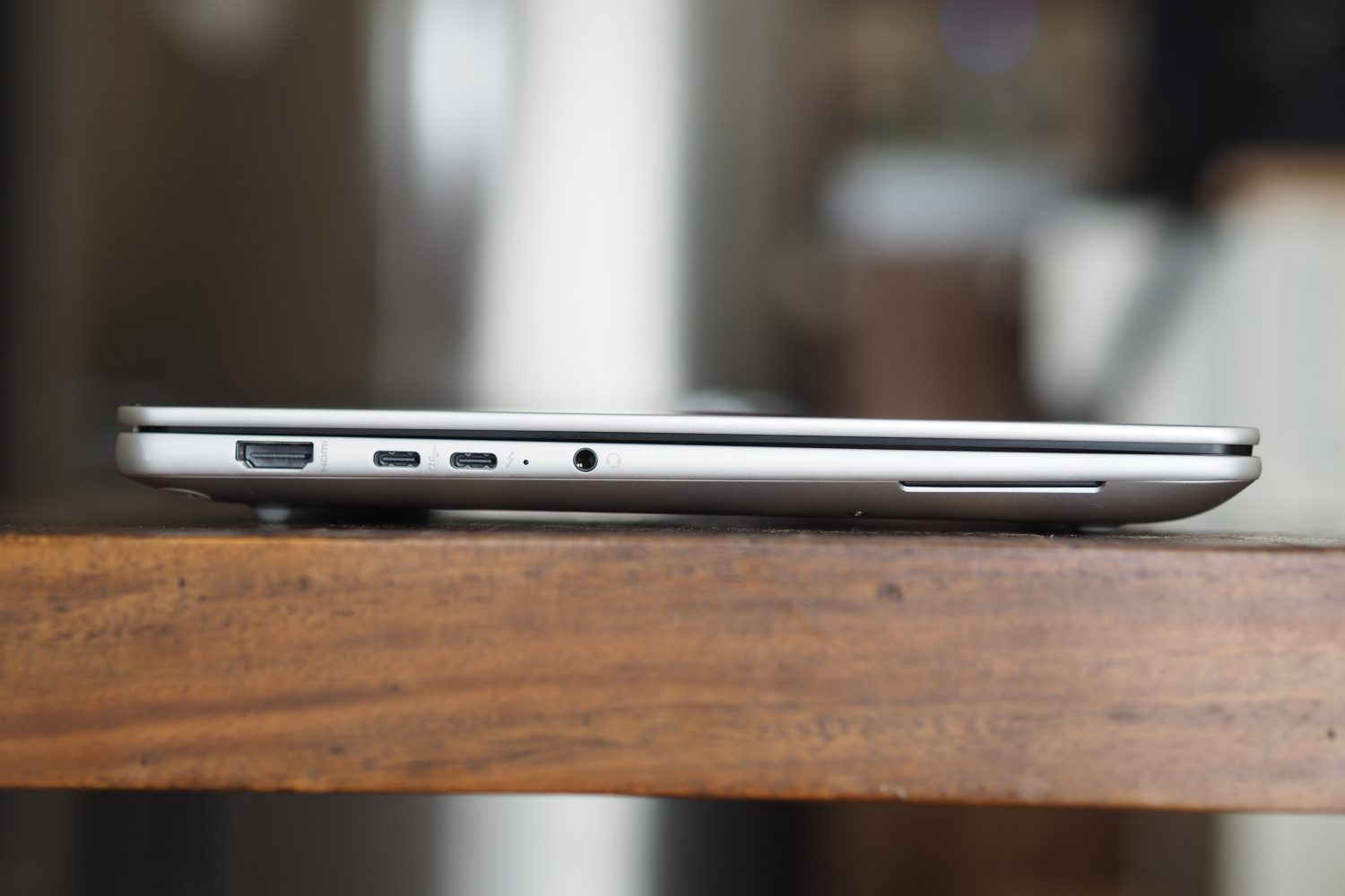 HP EliteBook X G1a side view showing ports.