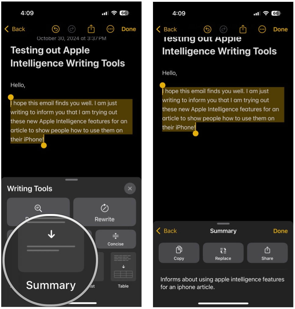 How to use Apple Intelligence Writing Tools on your iPhone