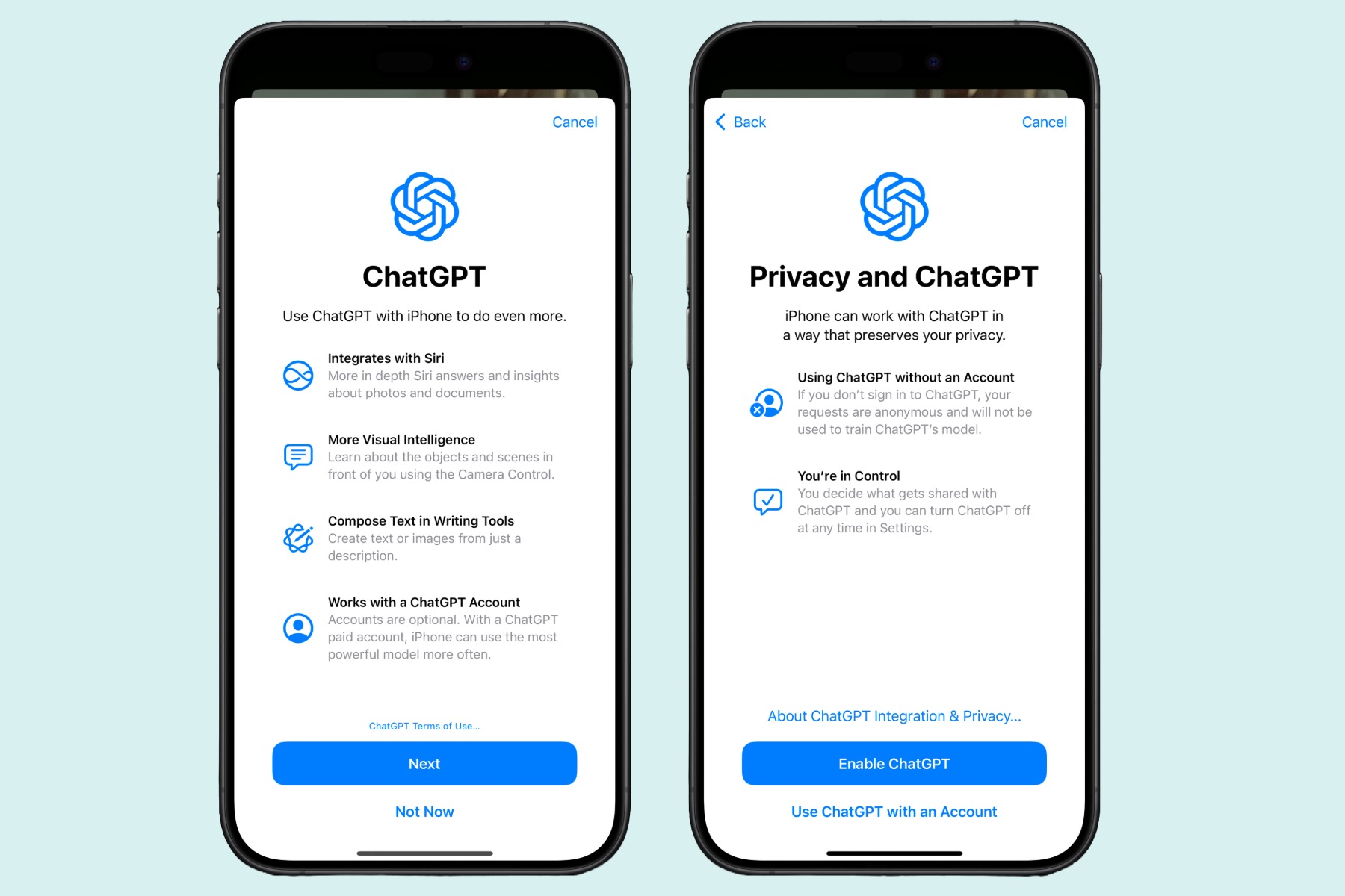 Integración de ChatGPT en iOS.