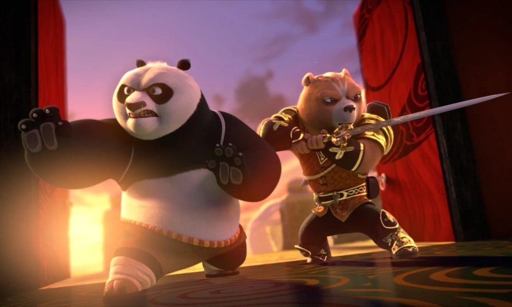 A panda and a fox go to battle.