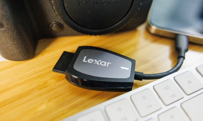 The Lexar USB-C SD card reader.