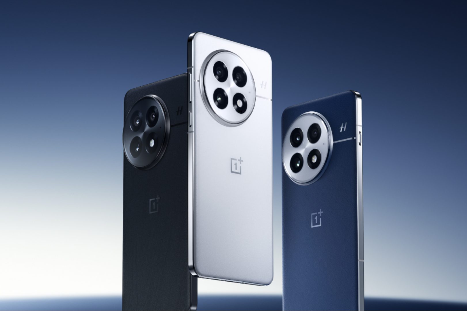 Rendus officiels du produit OnePlus 13 montrant les couleurs du panneau arrière.