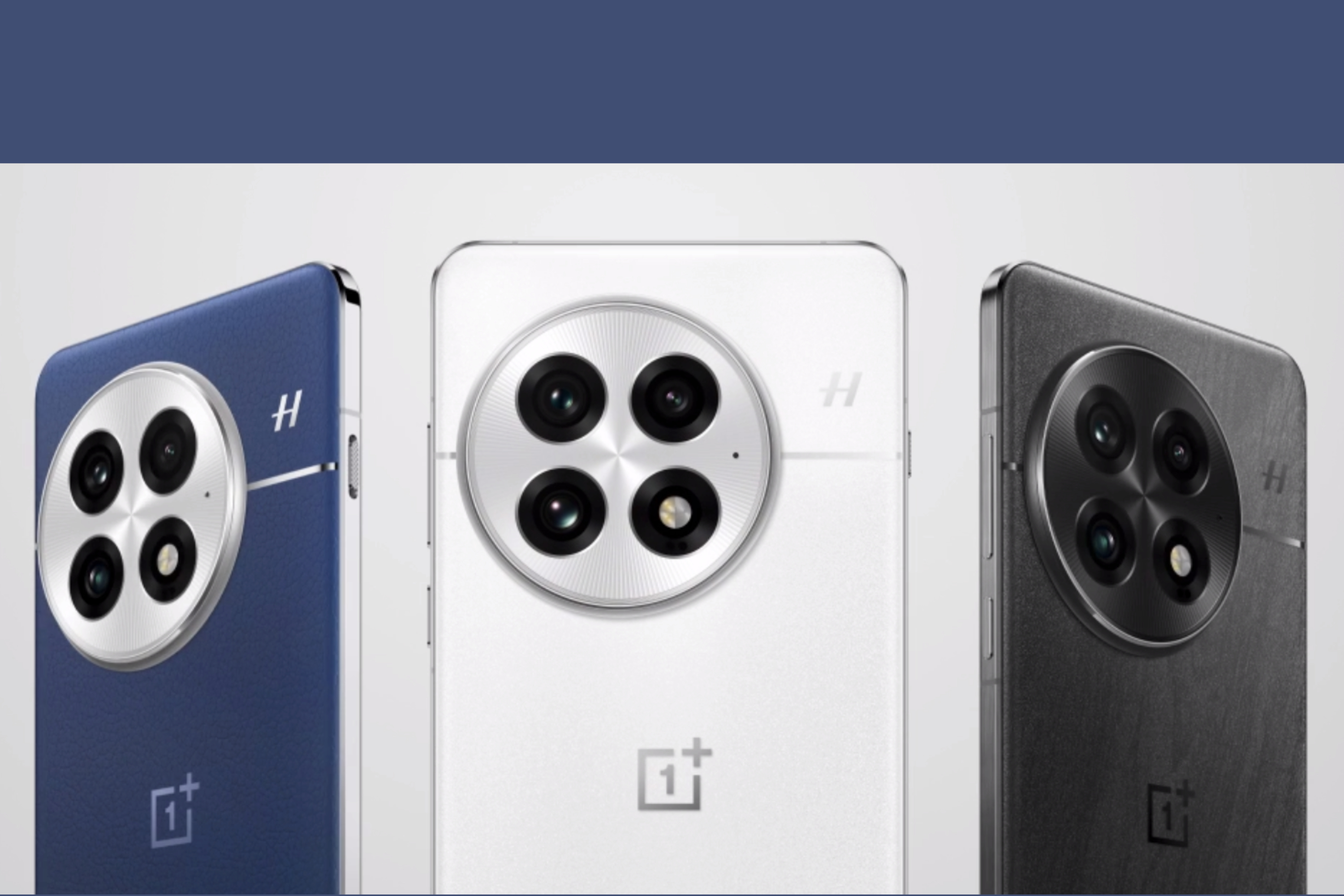 Rendus du OnePlus 13 dans ses trois couleurs.