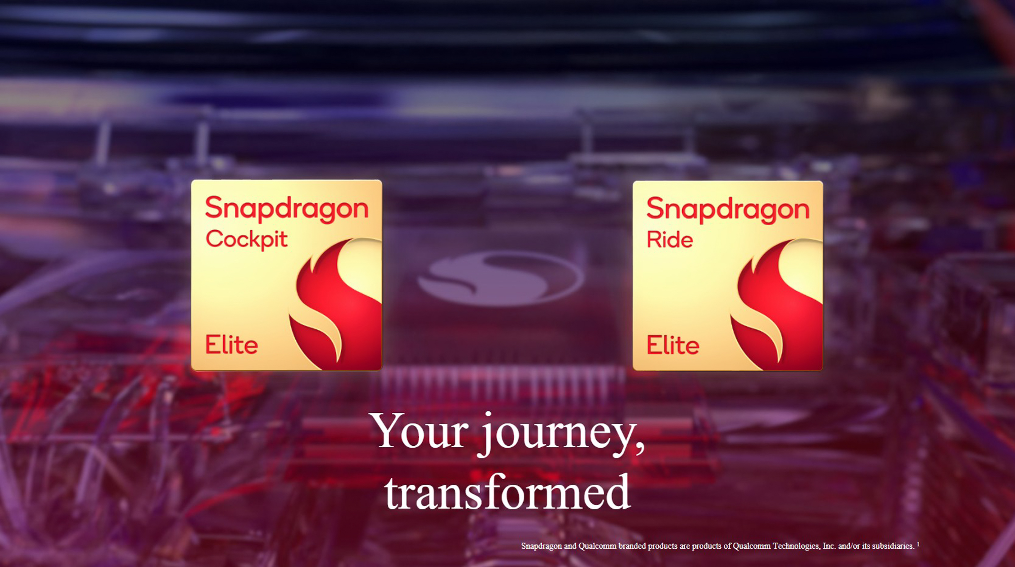 Qualcomm Snapdragon Cockpit Elite 和 Ride Elite 汽车平台