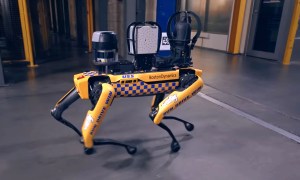 watch boston dynamics spot robot helping out at michelin