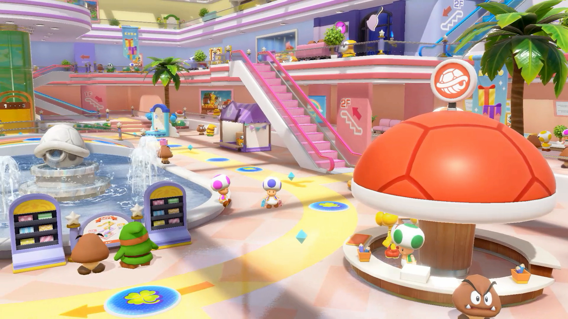 La carte Rainbow Galleria apparaît dans Super Mario Party Jamboree.