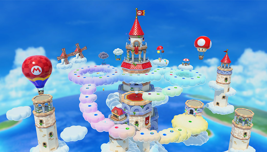 Le château arc-en-ciel de Mario