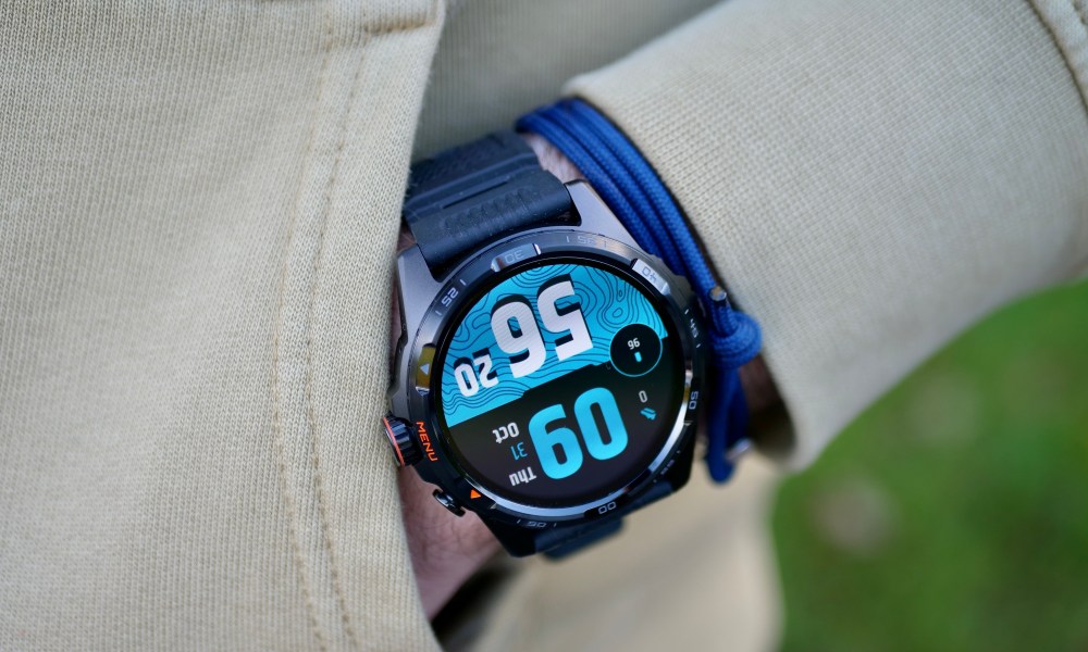 A person wearing the Mobvoi TicWatch Atlas.