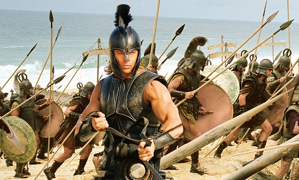 A man stands with his army in Troy.