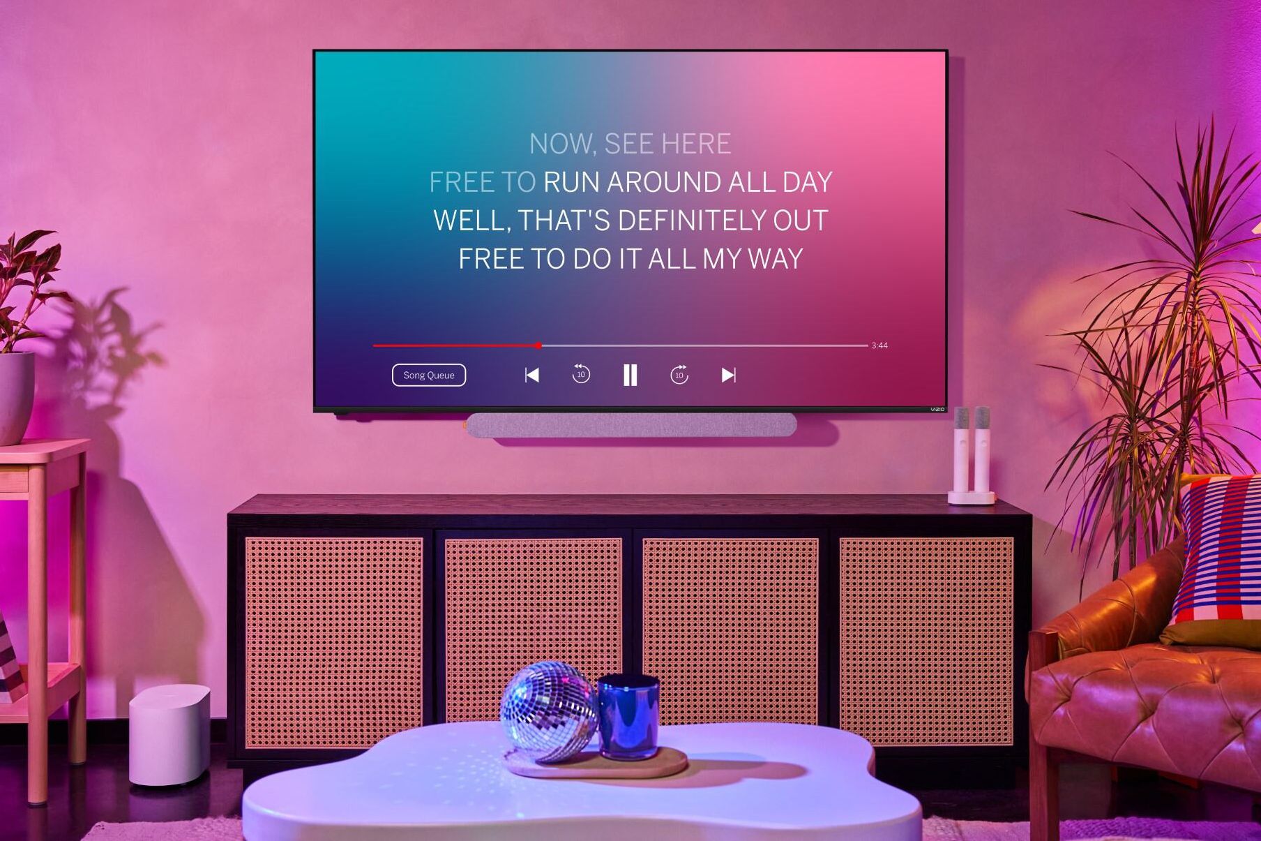 Barra de sonido de karaoke Vizio MicMe.