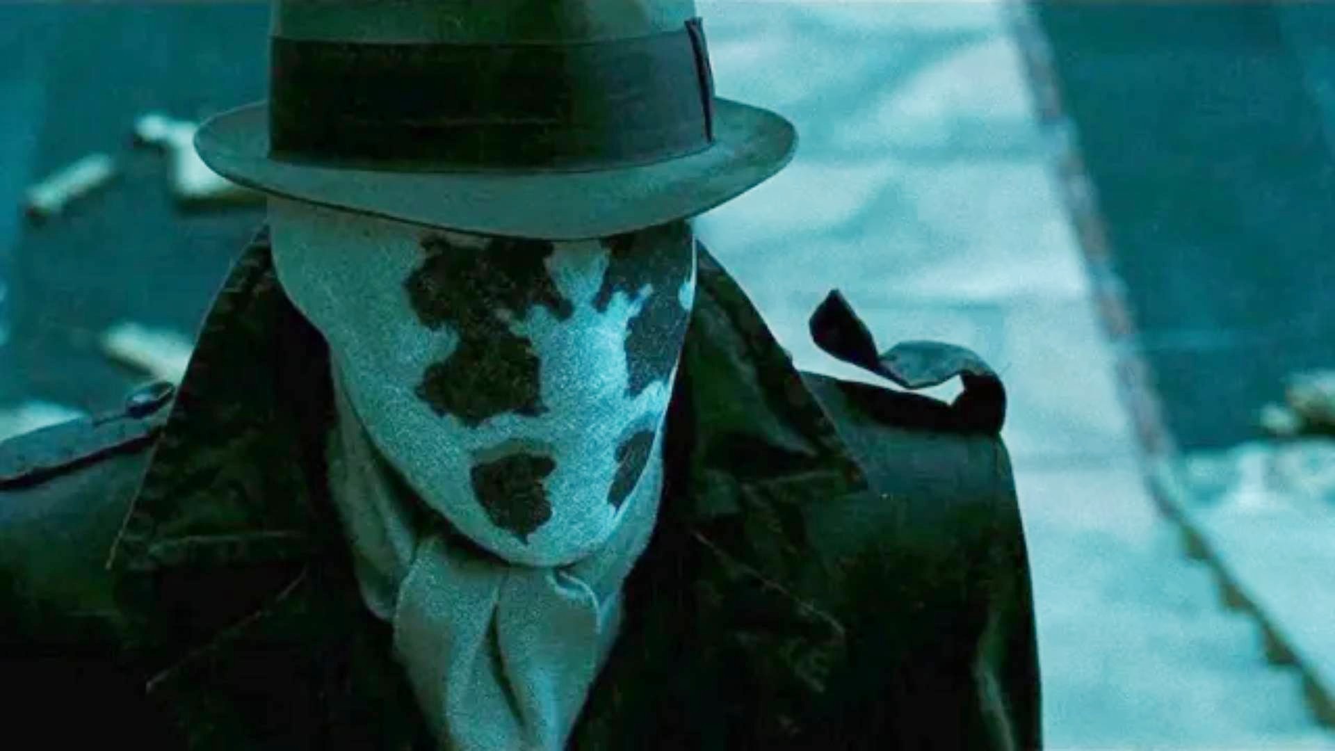 Rorschach está em uma rua em Watchmen.