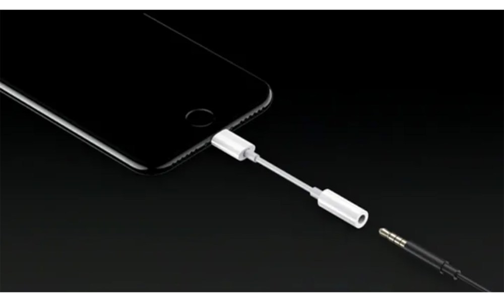 Apple's Lightning to 3.5mm adapter.