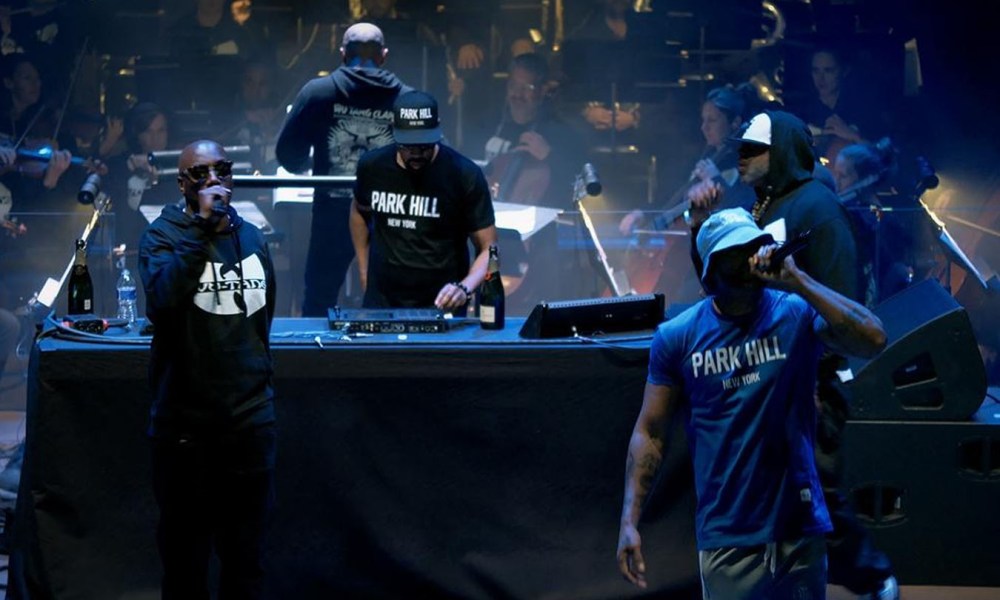 The Wu-Tang Clan in A Wu-Tang Experience: Live At Red Rocks Amphitheatre.