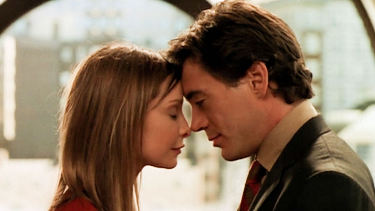 Calista Flockhart e Robert Downey Jr. em Ally McBeal.