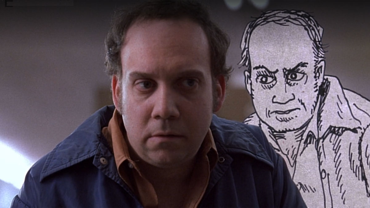 Paul Giamatti et un Harvey Pekar animé dans American Splendor.