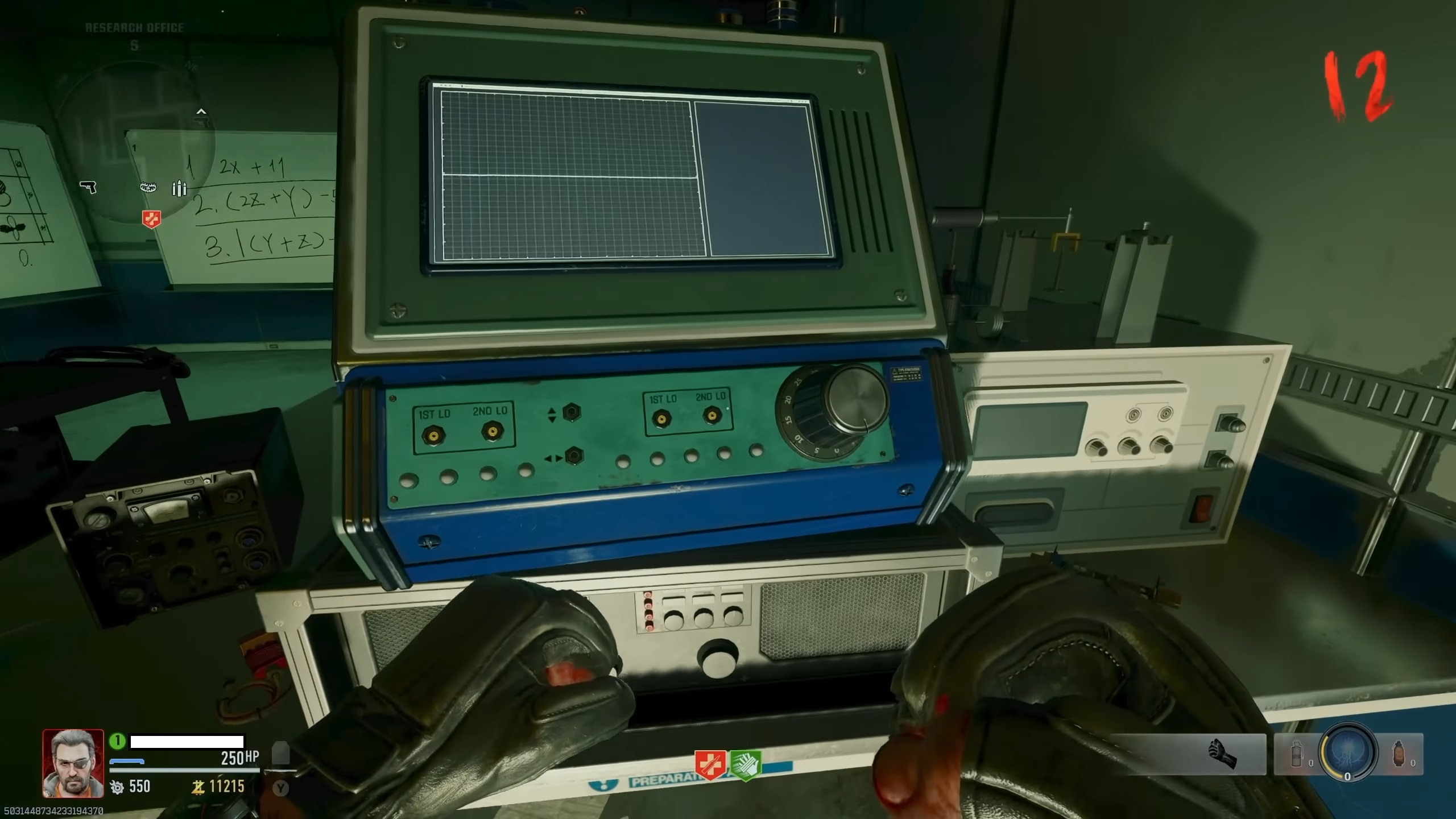 Uma máquina de laboratório verde em Black Ops 6.