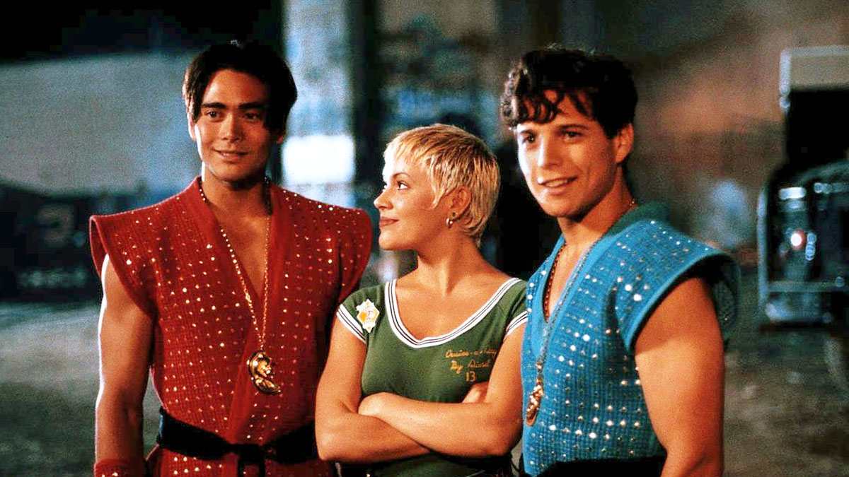 Mark Dacascos, Alyssa Milano y Scott Wolf en Double Dragon.