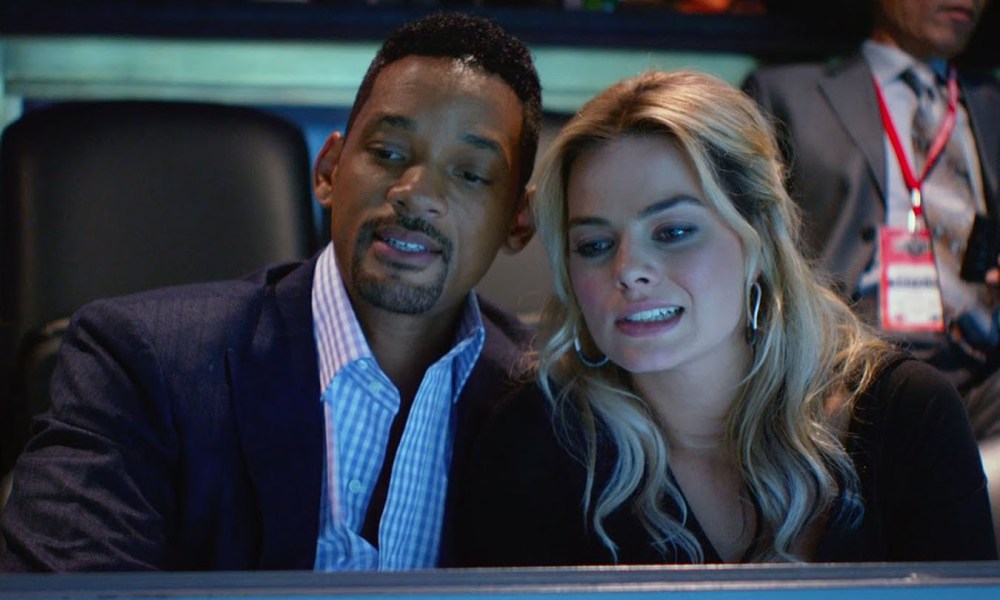 Will Smith and Margot Robbie in Focus.